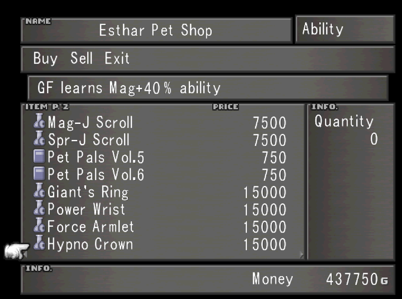 Esthar Pet Shop